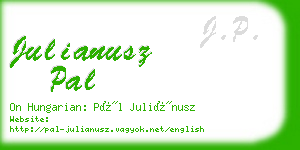 julianusz pal business card